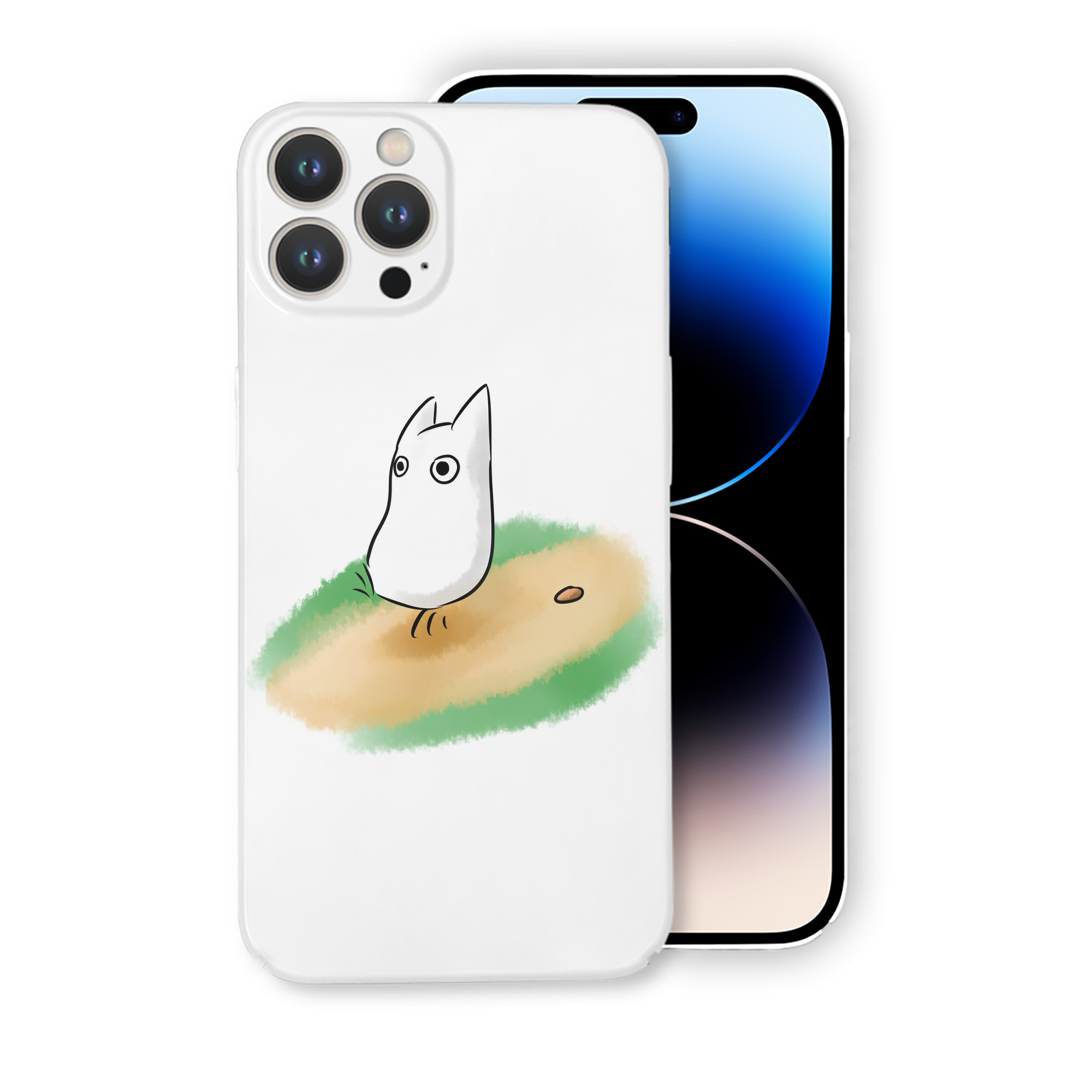 （画像用） となりのトトロ 草壁メイ 草壁サツキ My Neighbor Totoro Satsuki Kusakabe Mei Kusakabe 【iPhone 14シリーズ対応】ハードケース